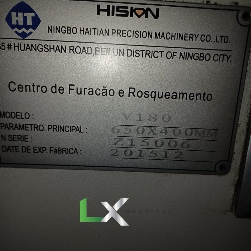 CENTRO DE FURAÇÃO E ROSQUEAMENTO HISION V180 20.000RPM - ANO 2015 (2)