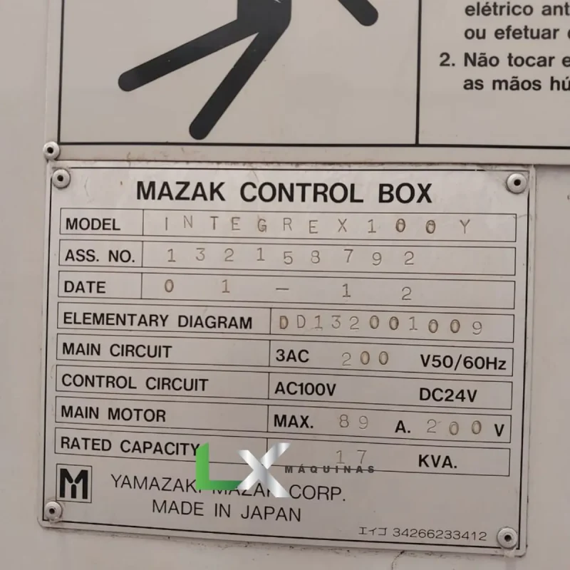 CENTRO DE TORNEAMENTO MAZAK INTEGREX 100Y-ll - 2001 (6)