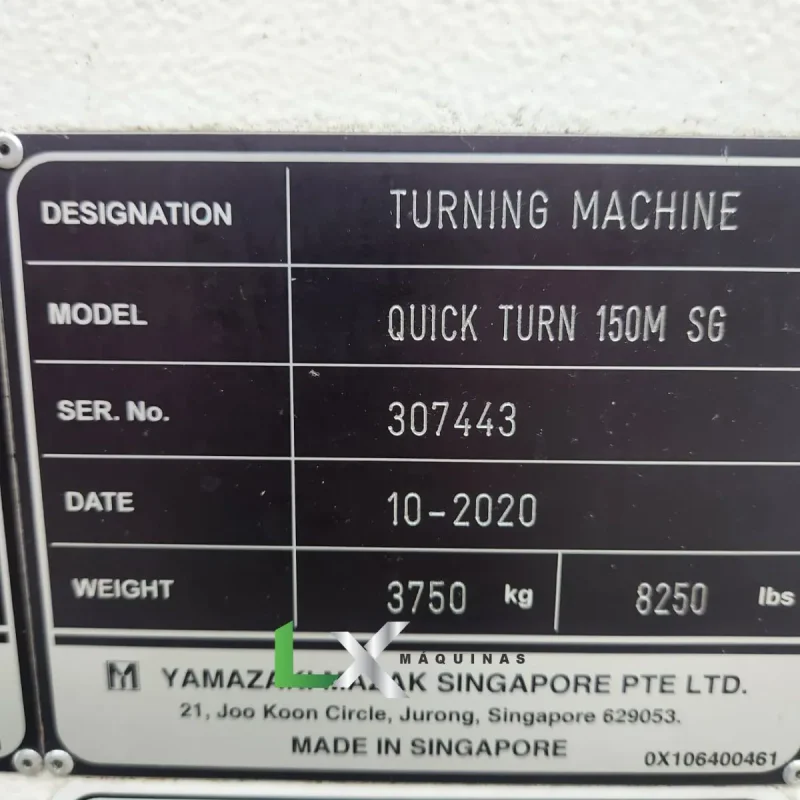 CENTRO DE TORNEAMENTO MAZAK QT150M SG - 2020 - FERRAMENTA ACIONADA (3)