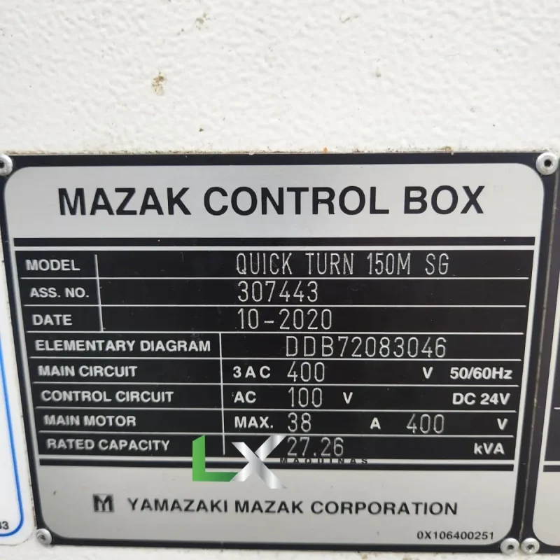CENTRO DE TORNEAMENTO MAZAK QT150M SG - 2020 - FERRAMENTA ACIONADA (4)