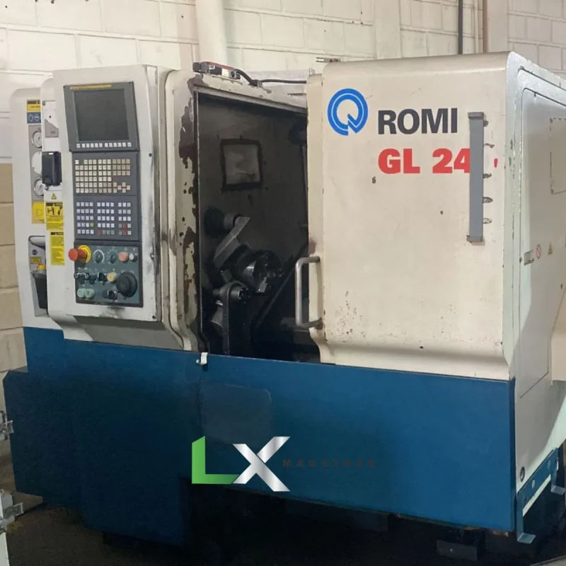 CENTRO DE TORNEAMENTO ROMI GL 240 – COM TRANSPORTADOR DE CAVACOS (6)