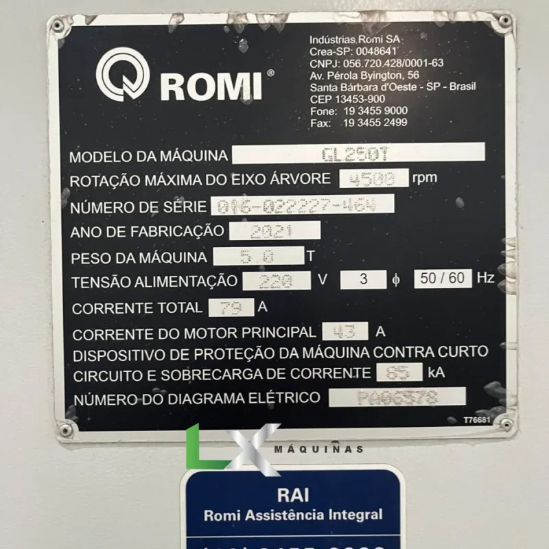 CENTRO DE TORNEAMENTO ROMI GL 250T - ANO 2021 (7)_11zon
