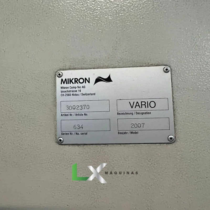 CENTRO DE USINAGEM 5 EIXOS MIKRON UCP600 VARIO - 2007 (2)