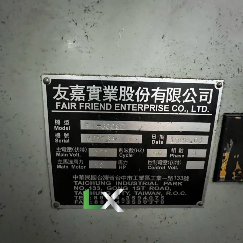 CENTRO DE USINAGEM FEELER FV800S - ANO 1998 (6)