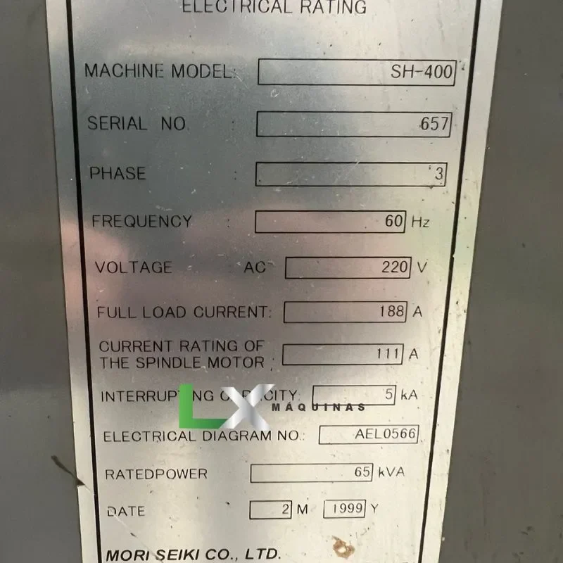 CENTRO DE USINAGEM HORIZONTAL DUPLO PALLET MORI SEIKI SH400 - 1999 (4)