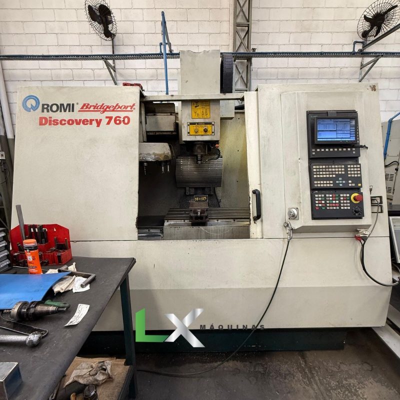 CENTRO DE USINAGEM ROMI BRIDGEPORT D760 – SIEMENS – ANO 2001 (1)