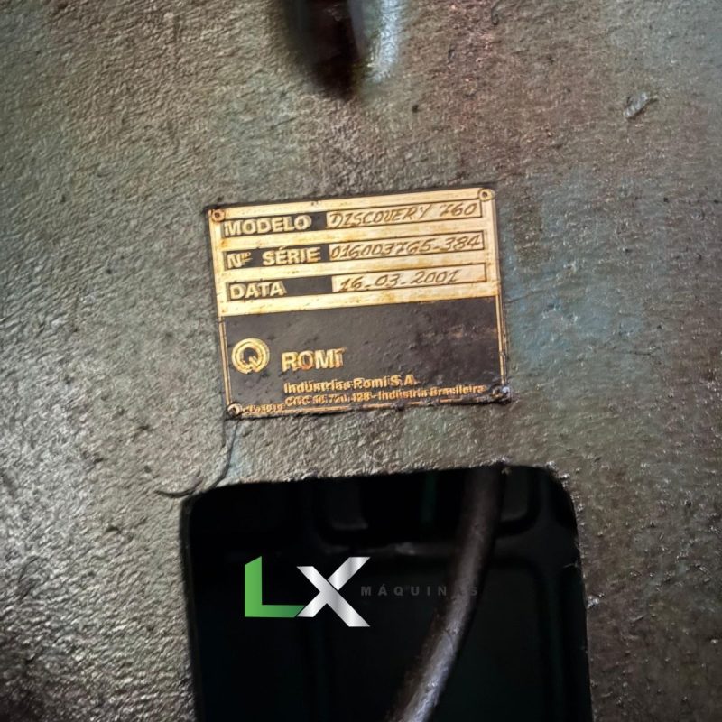 CENTRO DE USINAGEM ROMI BRIDGEPORT D760 – SIEMENS – ANO 2001 (8)