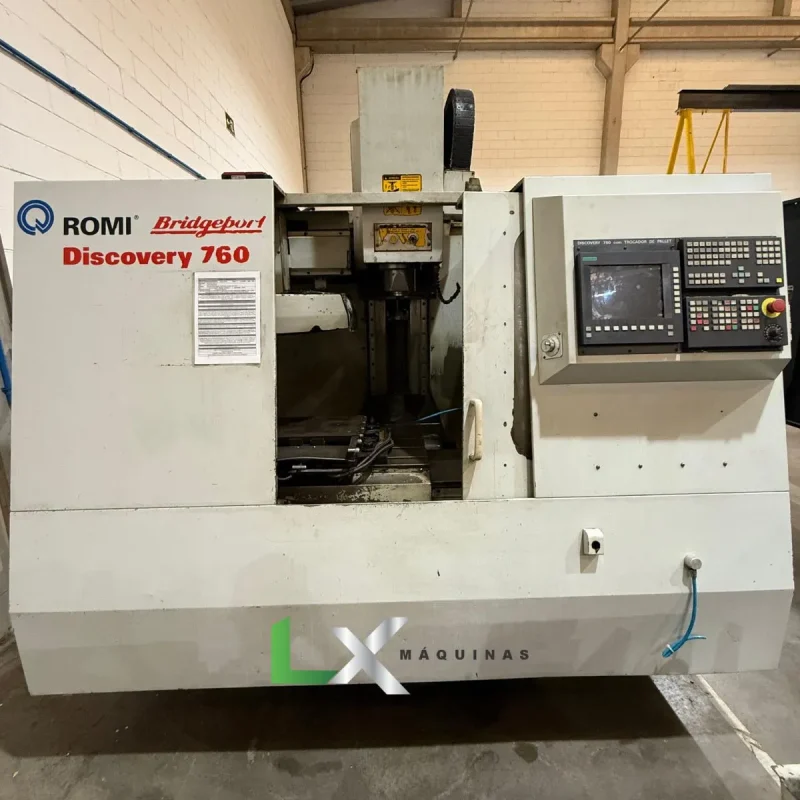 CENTRO DE USINAGEM ROMI BRIDGEPORT D760 – SIEMENS – COM TROCADOR DE PALETES (10)