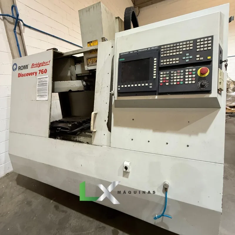 CENTRO DE USINAGEM ROMI BRIDGEPORT D760 – SIEMENS – COM TROCADOR DE PALETES (6)