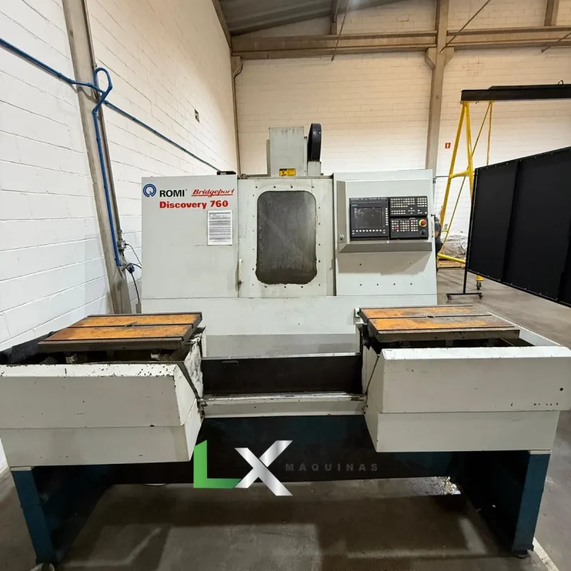 CENTRO DE USINAGEM ROMI BRIDGEPORT D760 – SIEMENS – COM TROCADOR DE PALETES (7)