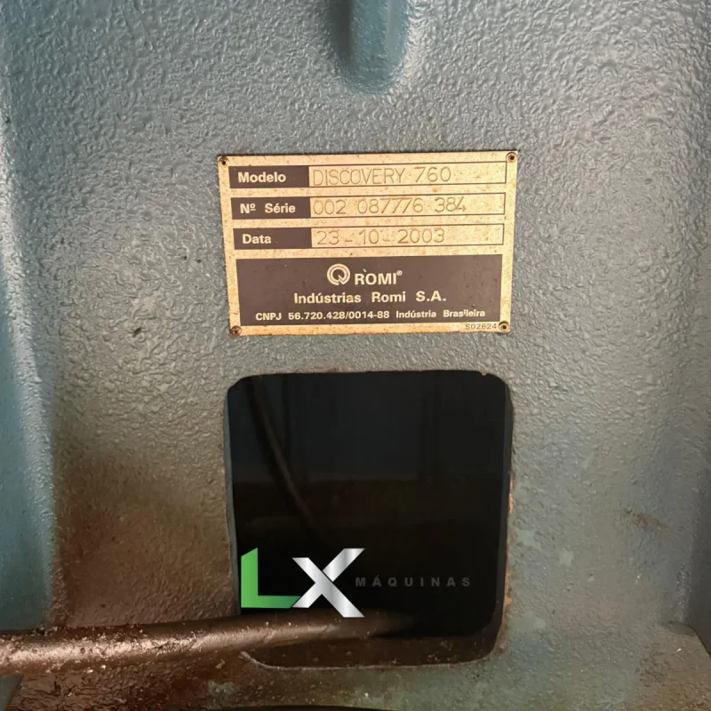 CENTRO DE USINAGEM ROMI D760 SIEMENS – ANO 2003 - COM 4º EIXO (4)