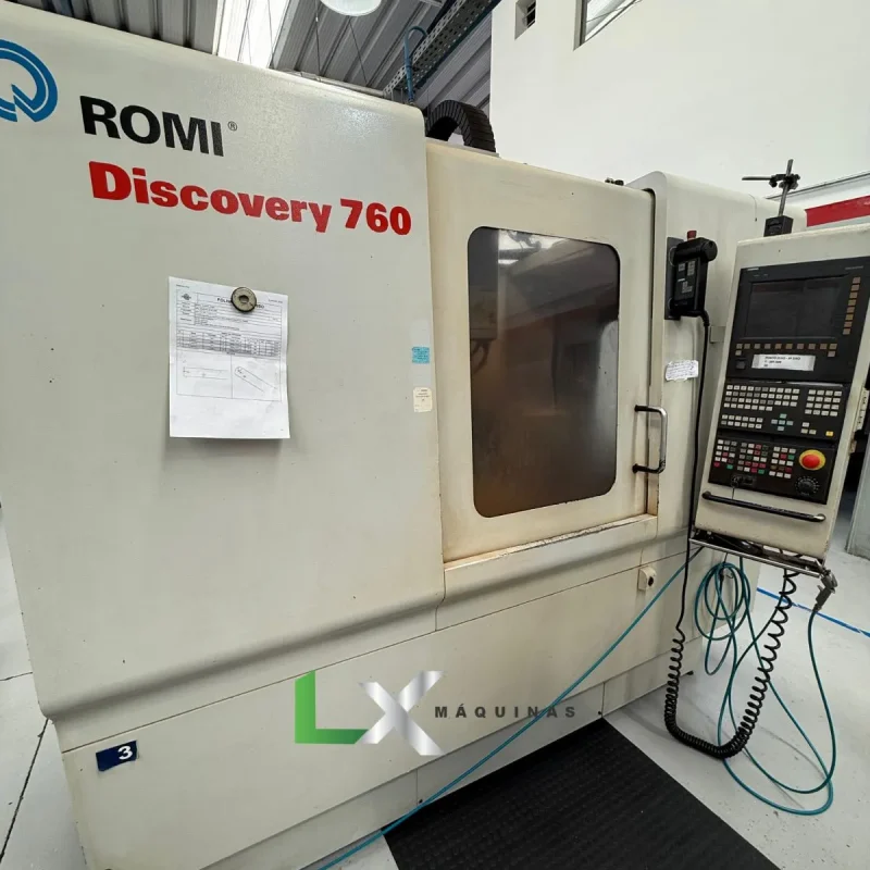 CENTRO DE USINAGEM ROMI D760 SIEMENS – ANO 2007 - COM 4º EIXO (6)