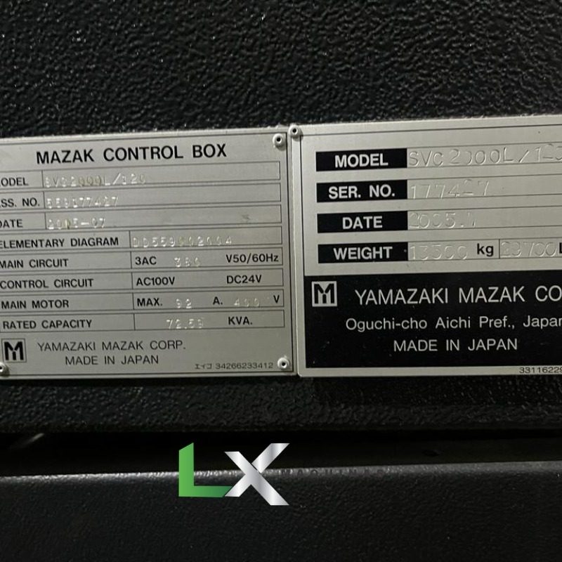 CENTRO DE USINAGEM VERTICAL MAZAK SVC2000L120 - 3400 MM DE CURSO (6)