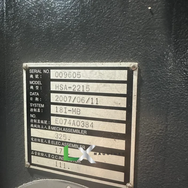 FRESADORA CNC HARTFORD HSA2215 FANUC - 2200 X 1500 X 780 MM (1)