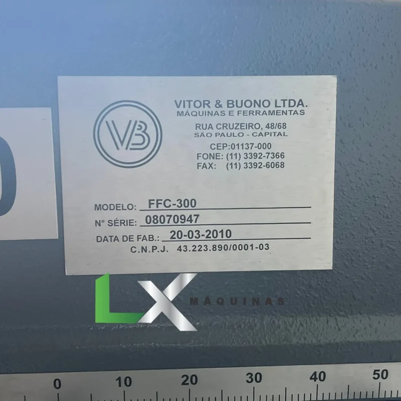 FRESADORA FERRAMENTEIRA COMBINADA VITOR BUONO FFC 300 - 2010 (2)_11zon