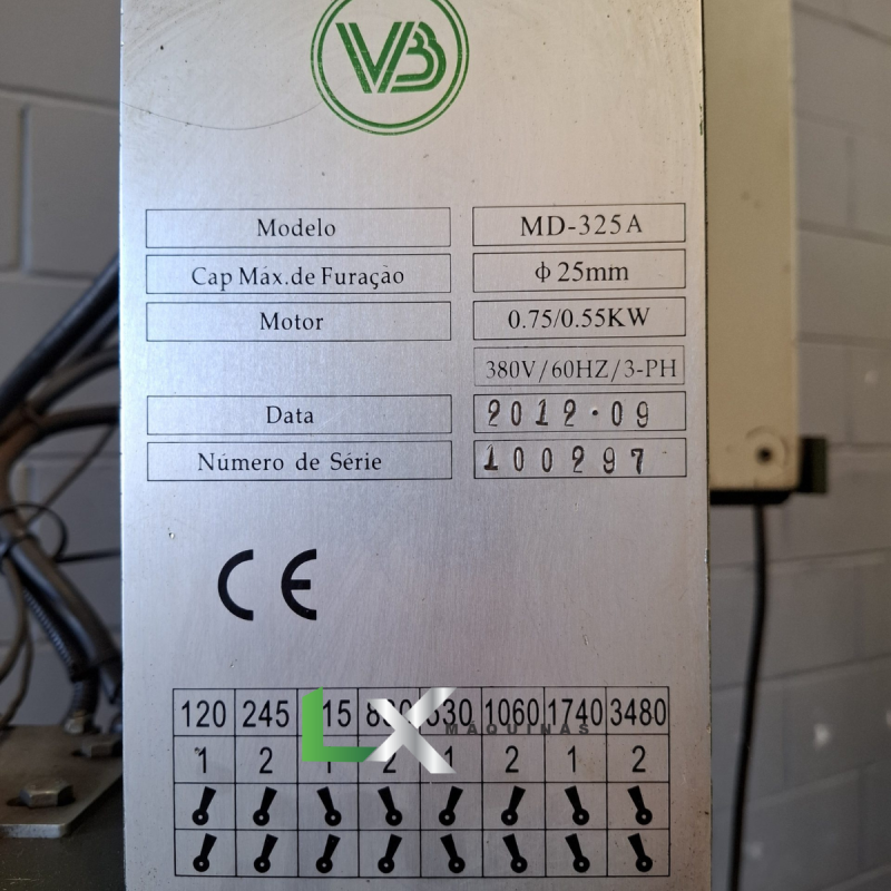FURADEIRA DE COLUNA VB MODELO MD-325A (3)