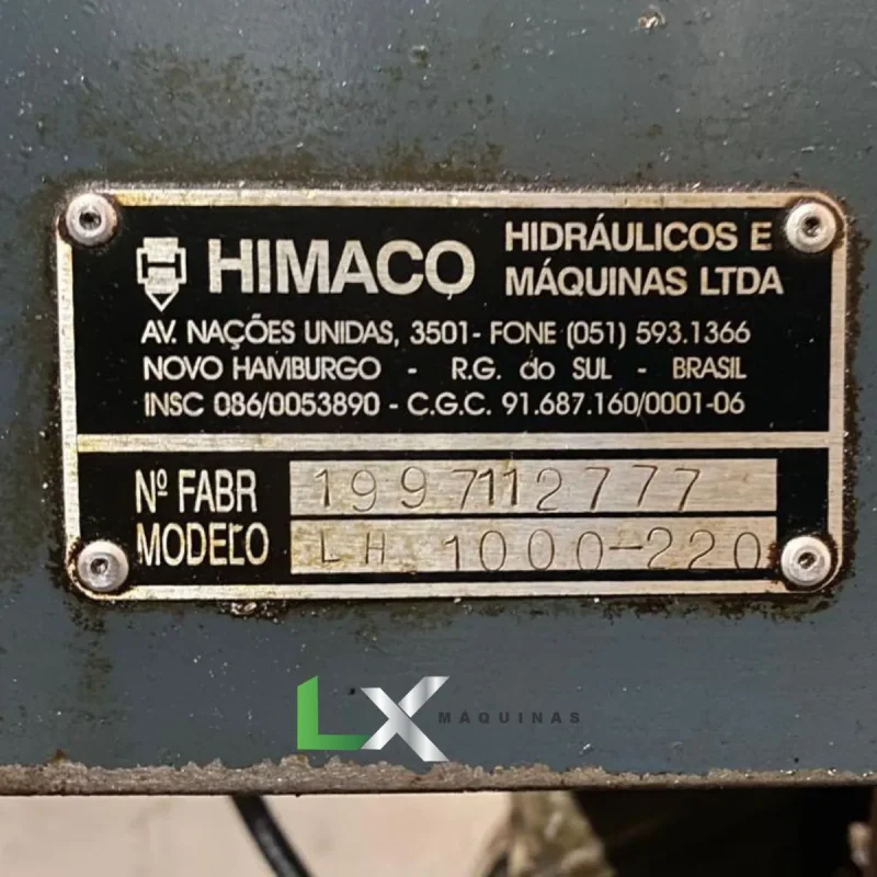 INJETORA DE PLÁSTICOS HIMACO LH 1000-220 COM CLP NOV (11)