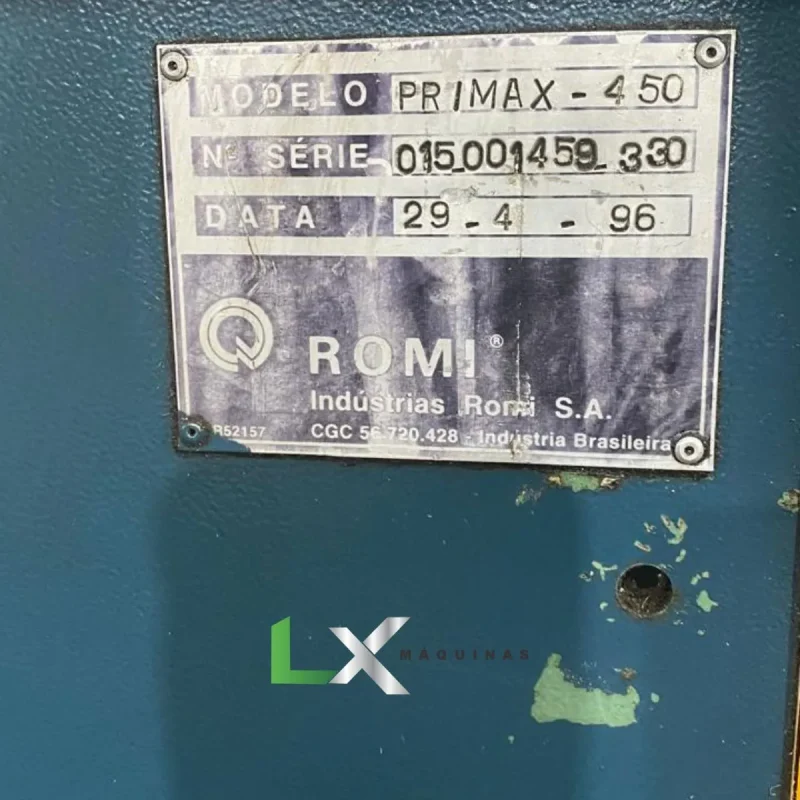 INJETORA DE PLÁSTICOS ROMI PRIMAX 450 TON - COM CLP NOVO - INVERSOR - INTEIRA REVISADA (1)