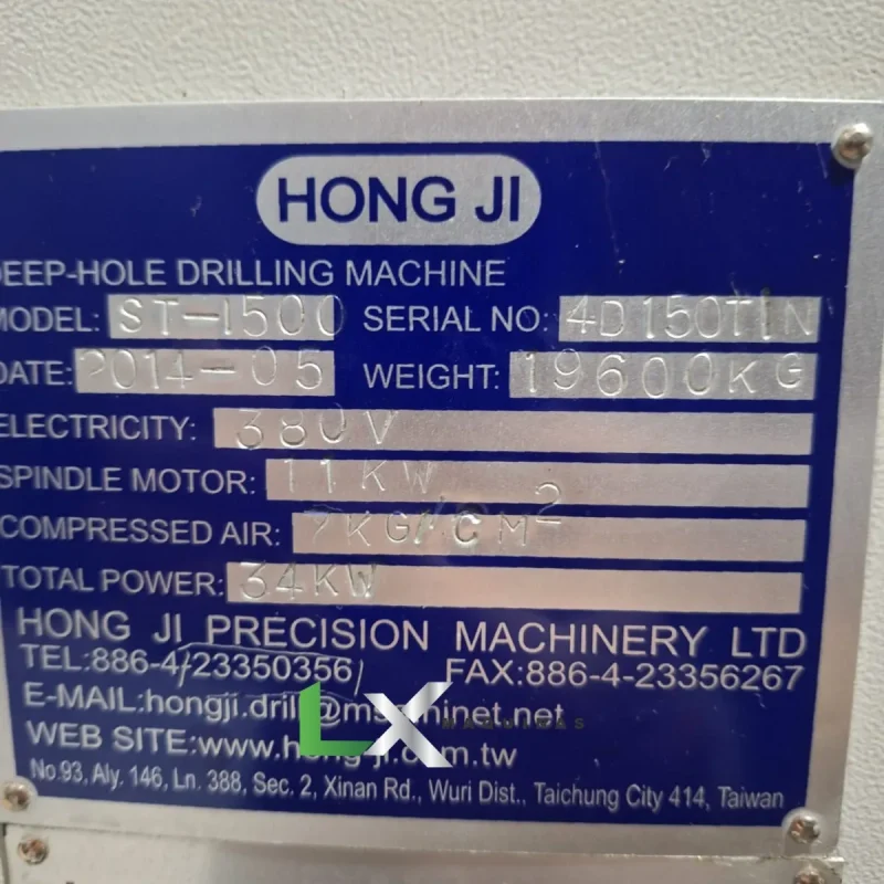 MAQUINA DE FURAÇÃO PROFUNDA E FRESAGEM HONG JI ST1500 - ANO 2014 (3)