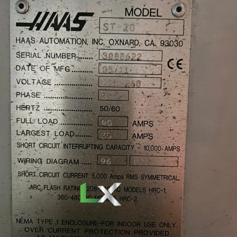 TORNO CNC HAAS ST20 - 381 X 540 MM - ANO 2011 (1)