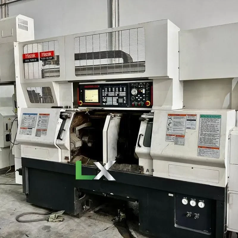 TORNO CNC MAZAK DUAL TURN 20 COM ALIMENTAÇÃO AUTOMATICA POR ROBO - 2010 (1)