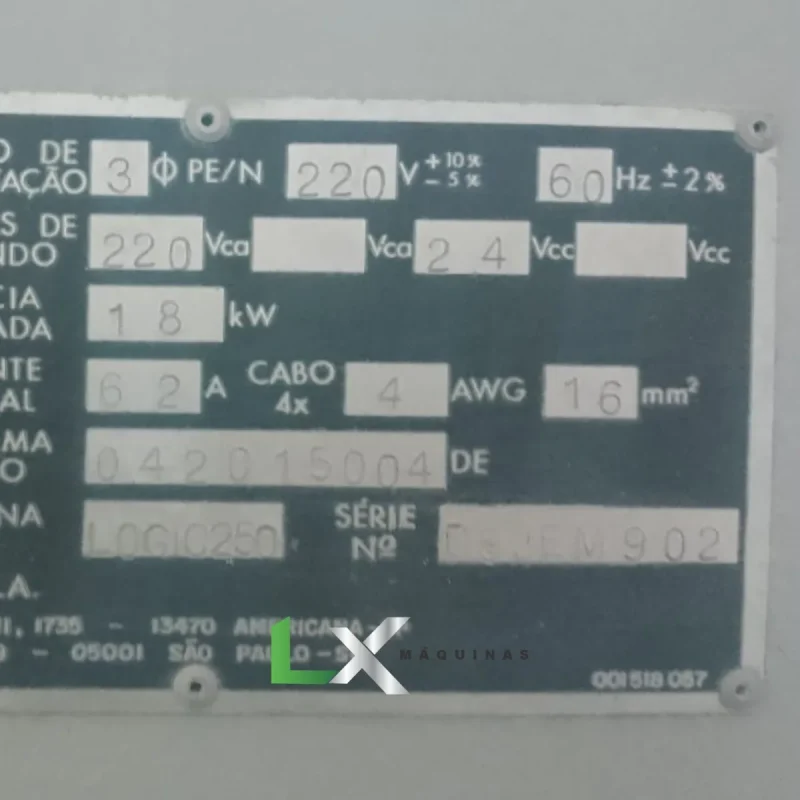 TORNO CNC NARDINI LOGIC250 FAGOR - 500 X 1000 MM (2)