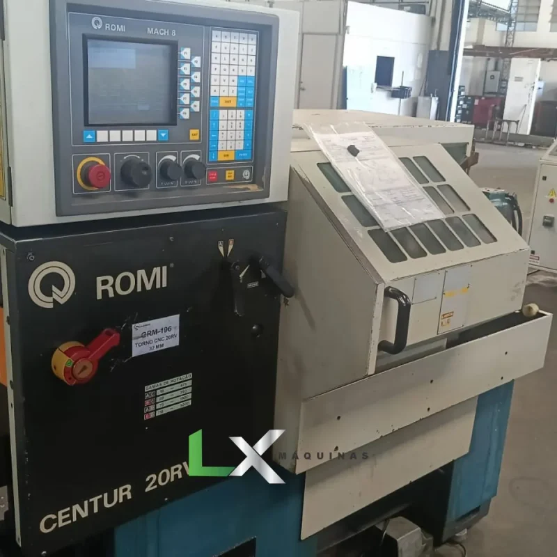 TORNO CNC ROMI CENTUR 20RV – MACH 8 - 300 X 500 MM (5)
