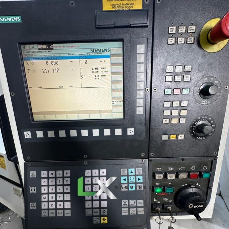 TORNO CNC ROMI CENTUR 30D - SIEMENS - HIDRÁULICO - 430 x 500 MM (1)