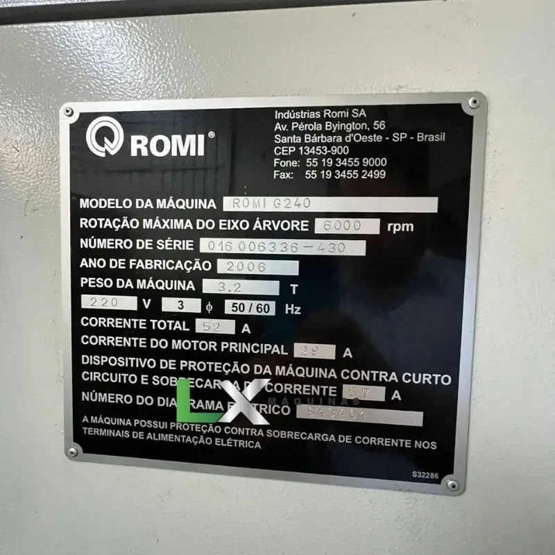 TORNO CNC ROMI G240 FANUC – 2006 (9)