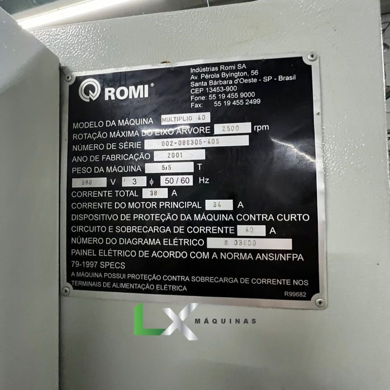 TORNO CNC ROMI MULTIPLIC 40 - 685 X 2000MM - SIEMENS (23)