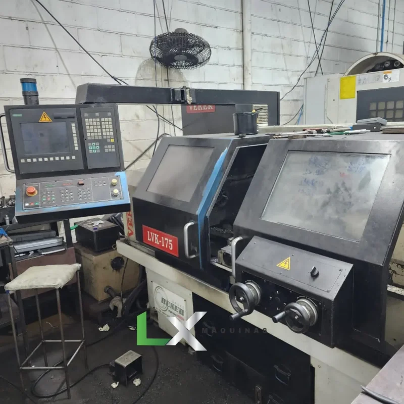 TORNO CNC VEKER LVK175 - 466X850 MM - SIEMENS - ANO 2011 (4)