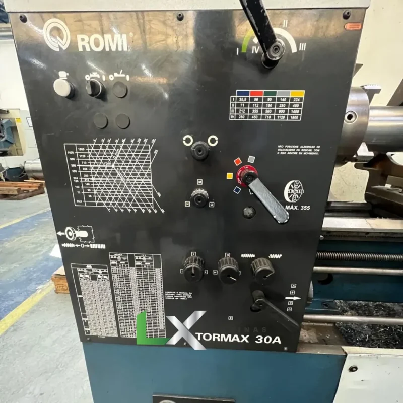 TORNO MECANICO ROMI TORMAX 30A X 1500MM - COM DIGITAL (5)