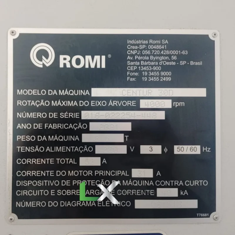 TORNO ROMI CENTUR 30D - SIEMENS - 2021 (9)